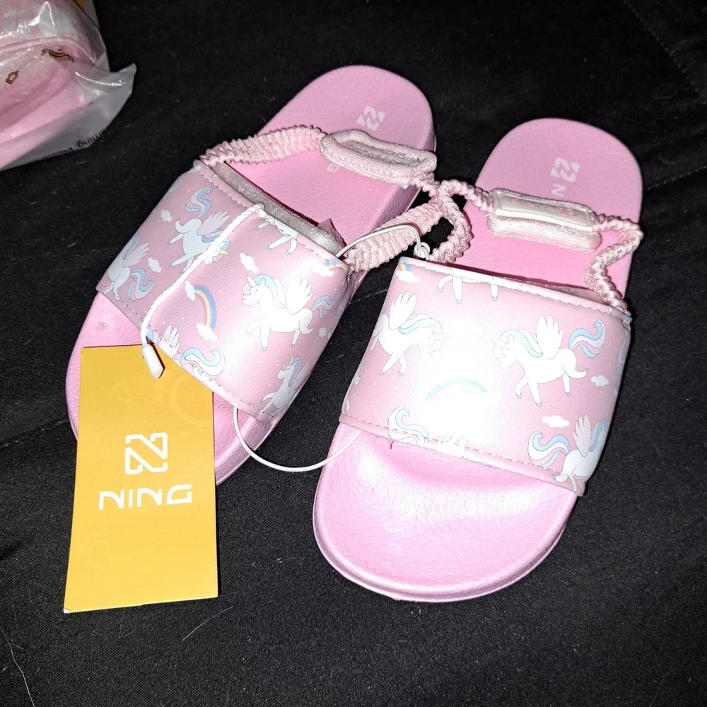 Slide Kids Sandals Non-slip Summer sandals 12.5-13 Child Pink